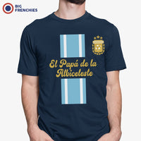 El Papá De La Albiceleste Soccer Men's Organic Cotton Tee