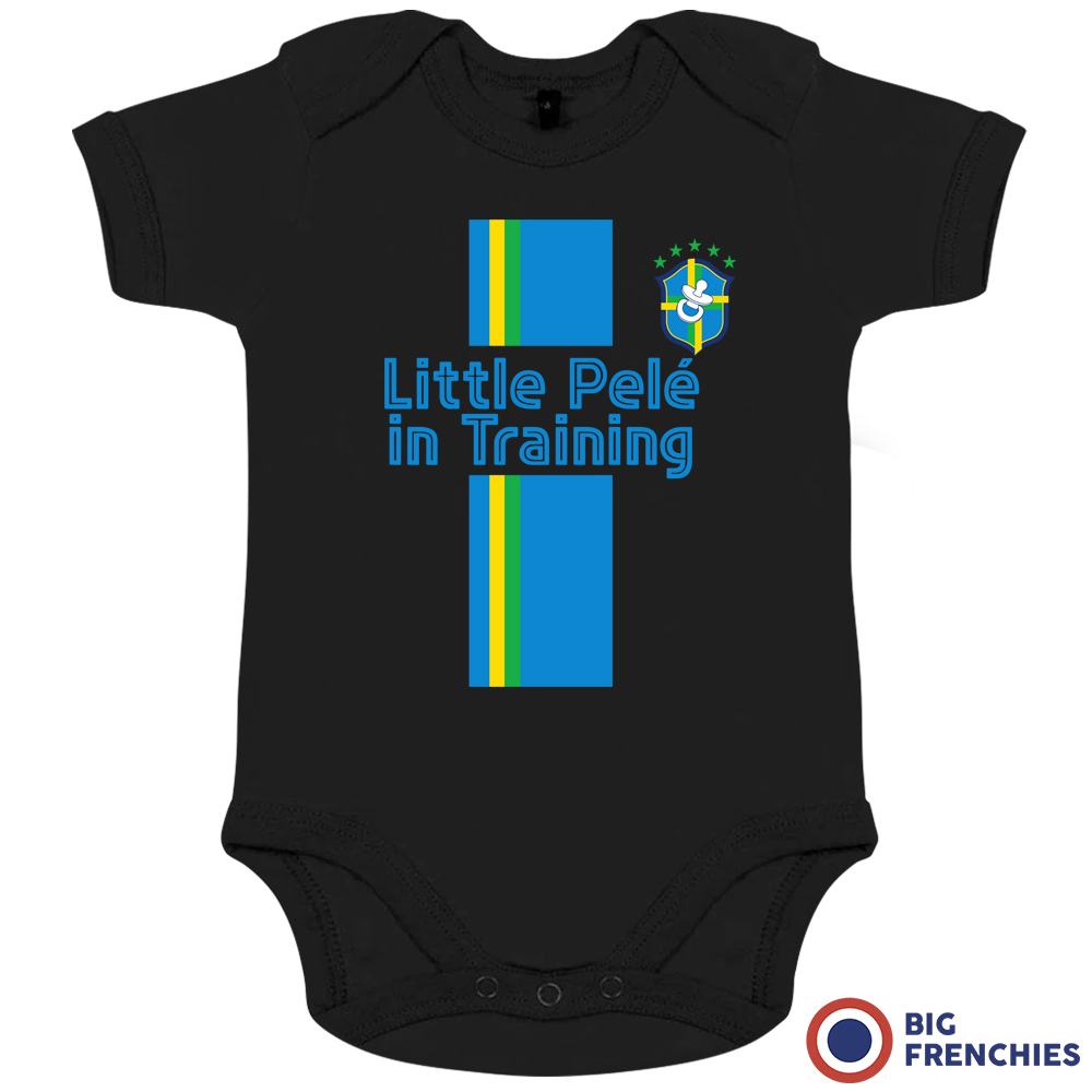 Little Pelé In Training Organic Cotton Baby Onesie