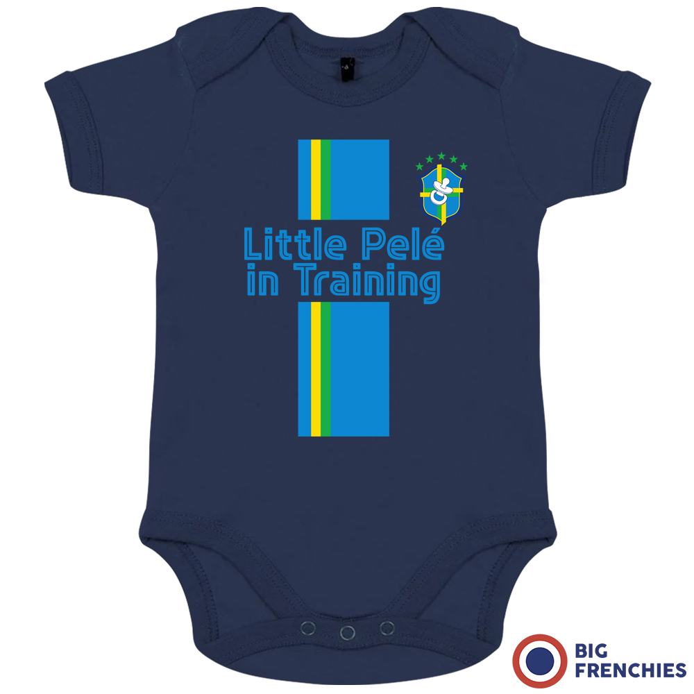 Little Pelé In Training Organic Cotton Baby Onesie