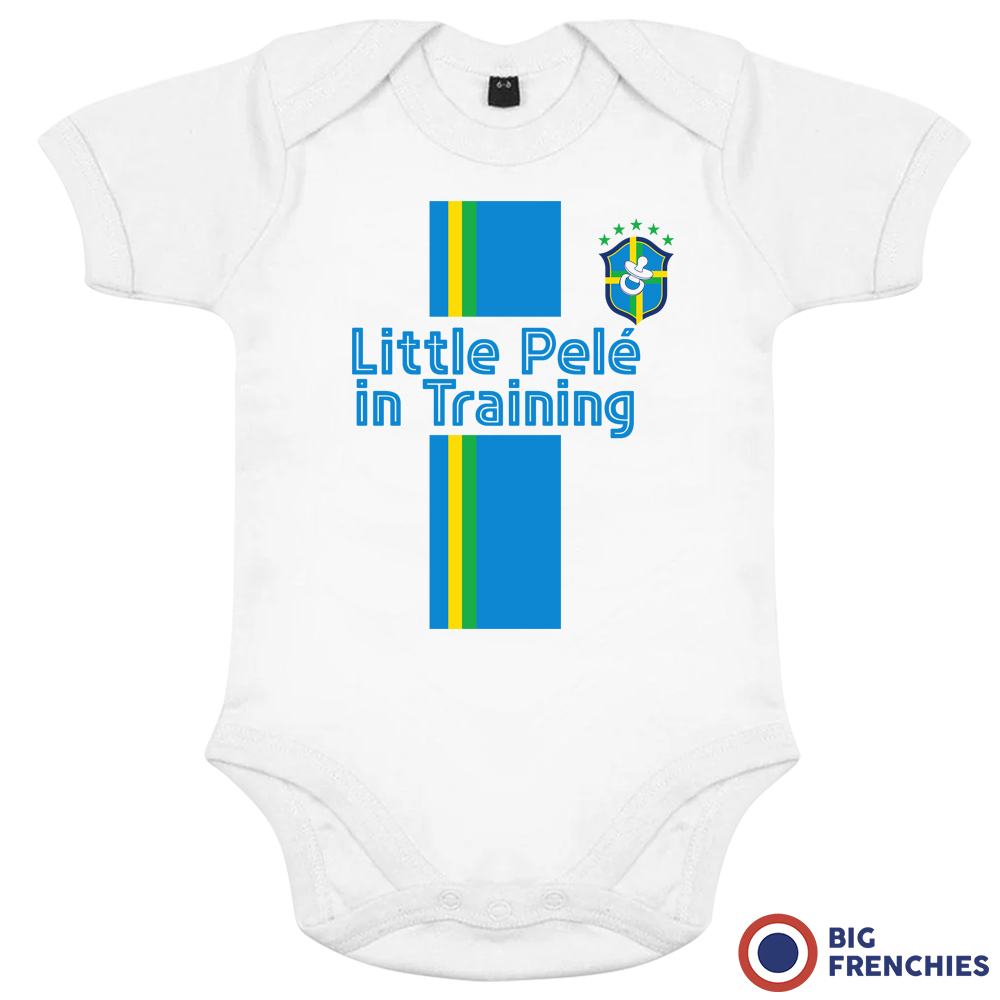Little Pelé In Training Organic Cotton Baby Onesie