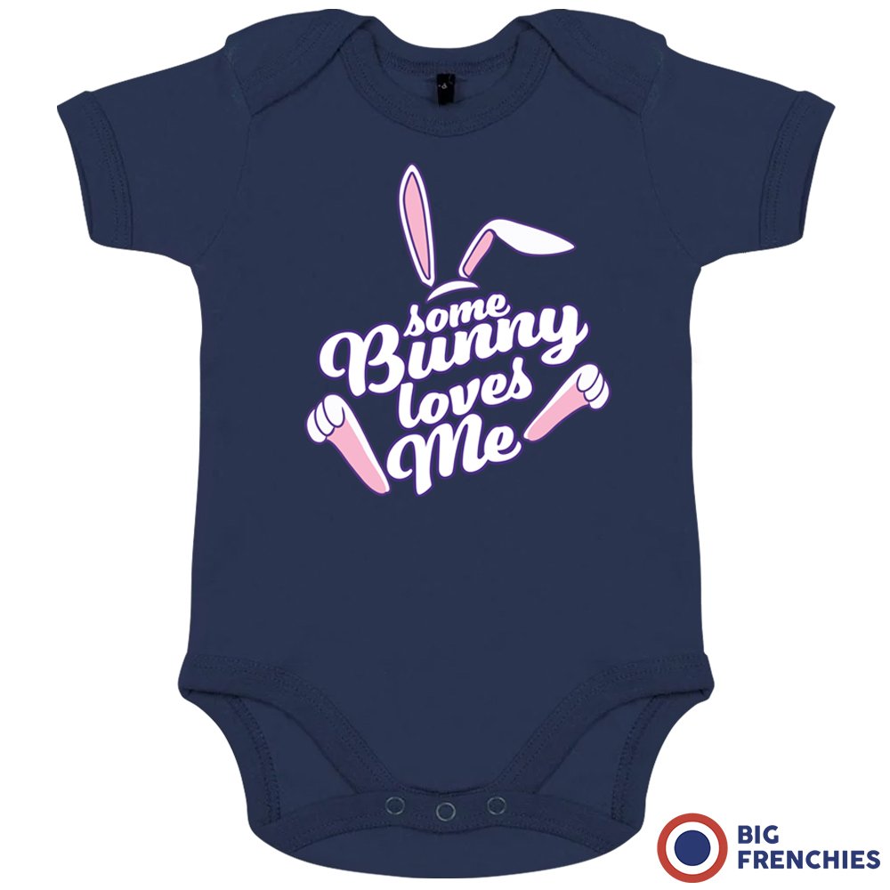 Some Bunny Loves Me Organic Cotton Baby Onesie