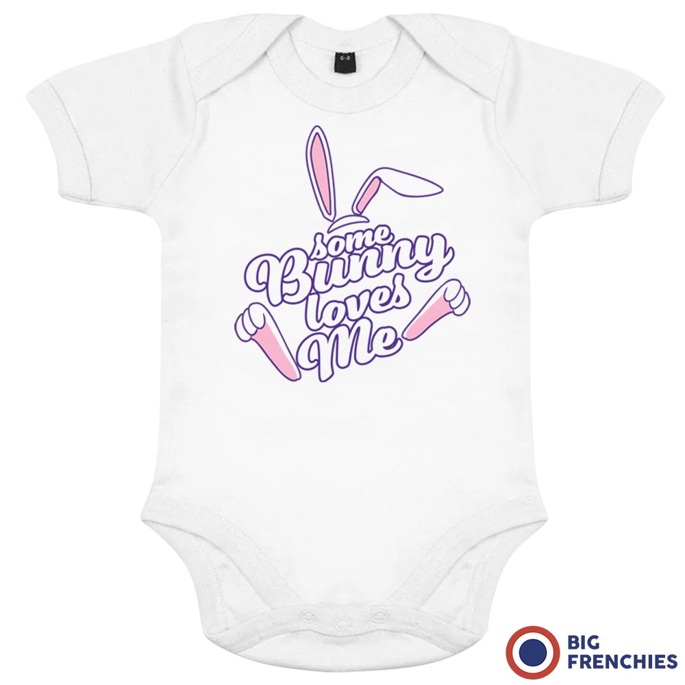 Some Bunny Loves Me Organic Cotton Baby Onesie