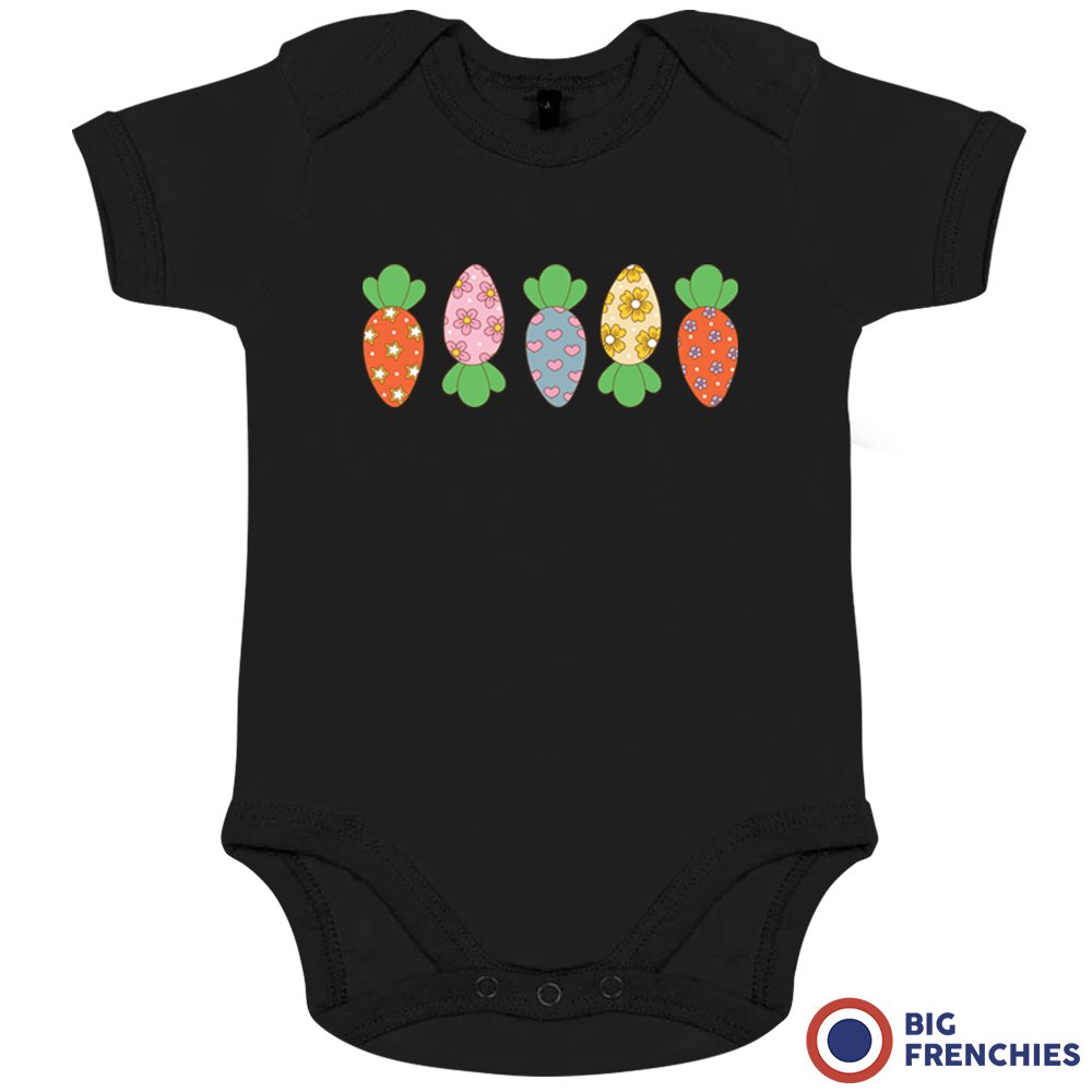 Easter Carrots Organic Cotton Baby Onesie