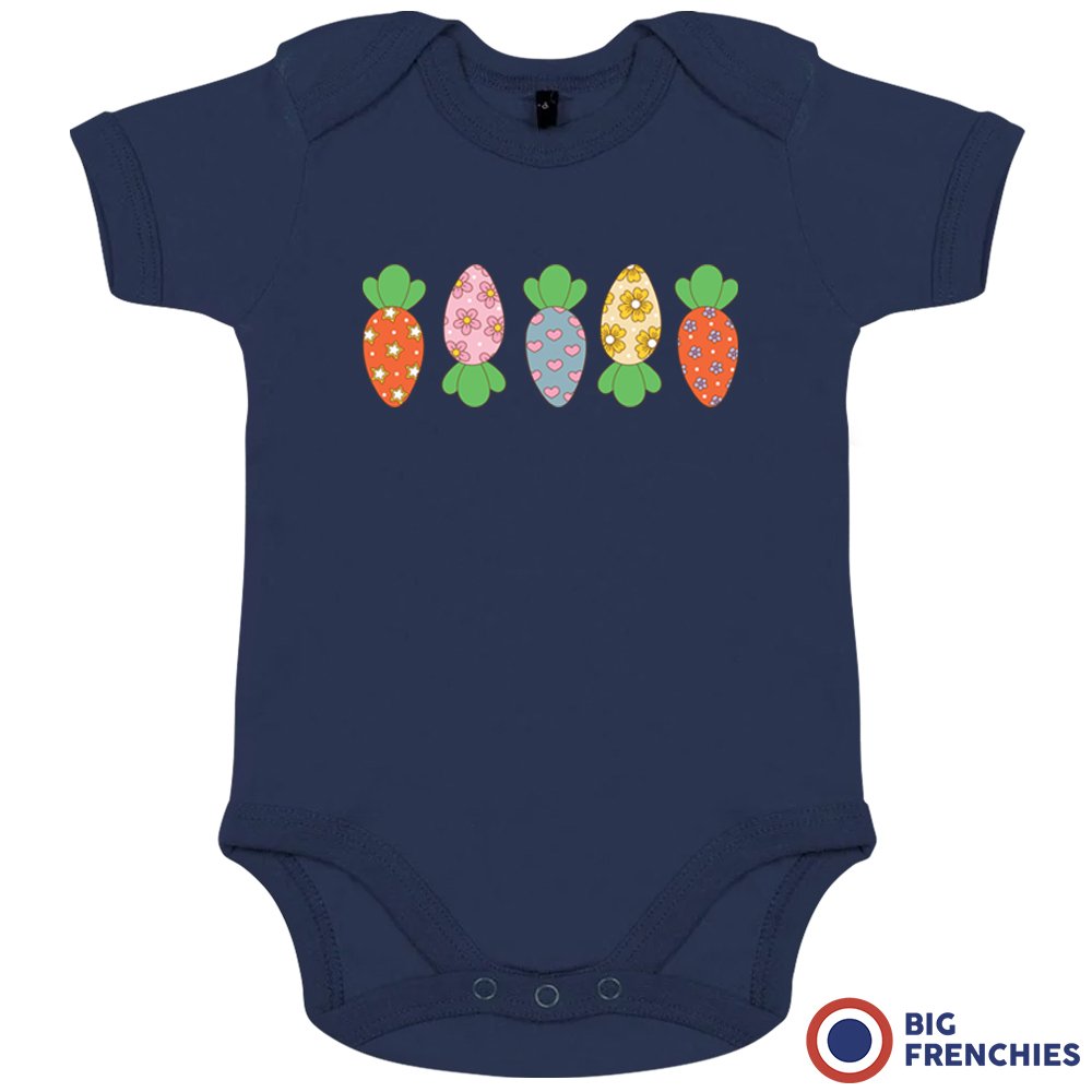 Easter Carrots Organic Cotton Baby Onesie