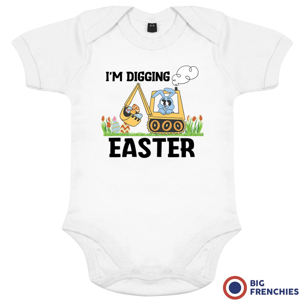 I'm Digging Easter Organic Cotton Baby Boy Onesie