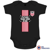Future Team USA Star Organic Cotton Baby Onesie