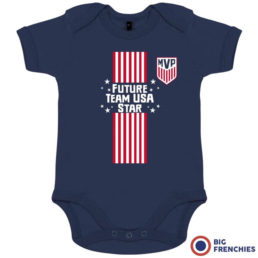 Future Team USA Star Organic Cotton Baby Onesie