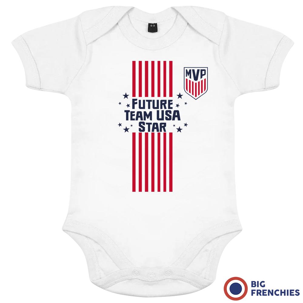 Future Team USA Star Organic Cotton Baby Onesie