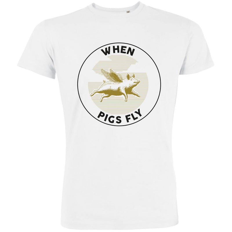 When Pigs Fly Men's Organic Tee - BIG FRENCHIES