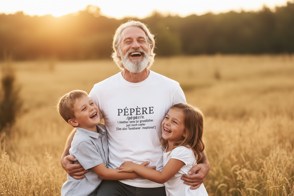 Funny Organic T-Shirts for Grandpas