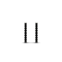 Round Cut 0.25 Ct Diamond Hoop Earrings