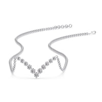 Round Graduated V-Necklace