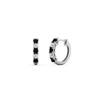 1/2 Carat Stunning Five Stone Huggie Hoops Earrings