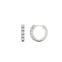1/2 Carat Stunning Five Stone Huggie Hoops Earrings