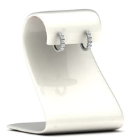 1/2 Carat Stunning Five Stone Huggie Hoops Earrings