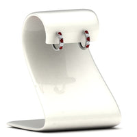 1/2 Carat Stunning Five Stone Huggie Hoops Earrings