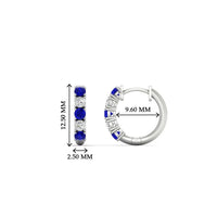 1/2 Carat Stunning Five Stone Huggie Hoops Earrings