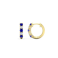 1/2 Carat Stunning Five Stone Huggie Hoops Earrings