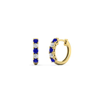 1/2 Carat Stunning Five Stone Huggie Hoops Earrings