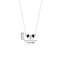 0.75 Carat 5 Stone Pear Shaped Diamond Necklace