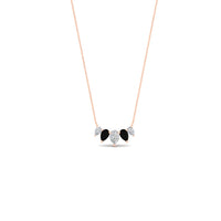 0.75 Carat 5 Stone Pear Shaped Diamond Necklace