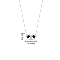0.75 Carat 5 Stone Pear Shaped Diamond Necklace