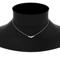 0.75 Carat Graduating Round Diamond Pendant