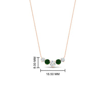 0.75 Carat Graduating Round Diamond Pendant