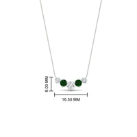 0.75 Carat Graduating Round Diamond Pendant