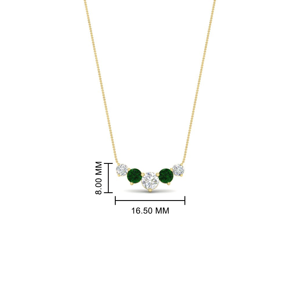 0.75 Carat Graduating Round Diamond Pendant