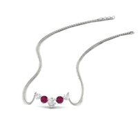 0.75 Carat Graduating Round Diamond Pendant