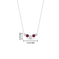 0.75 Carat Graduating Round Diamond Pendant