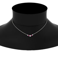 0.75 Carat Graduating Round Diamond Pendant