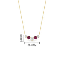 0.75 Carat Graduating Round Diamond Pendant