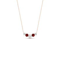 0.75 Carat Graduating Round Diamond Pendant