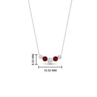 0.75 Carat Graduating Round Diamond Pendant