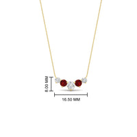 0.75 Carat Graduating Round Diamond Pendant