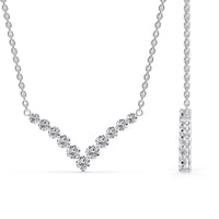Round Graduated V-Necklace