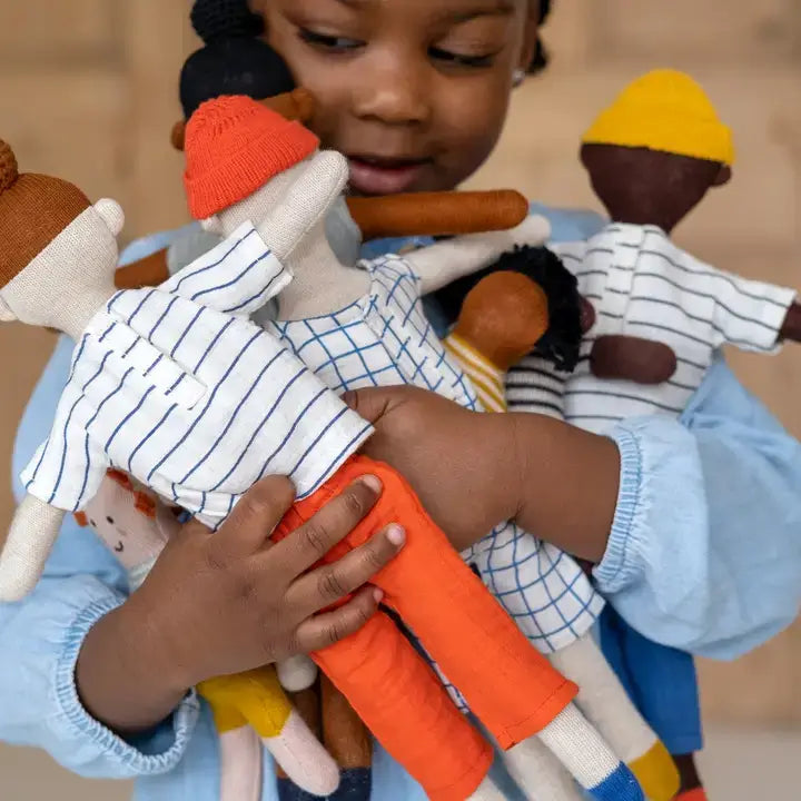 Cotton Knit Buddy Beanie Hat Doll