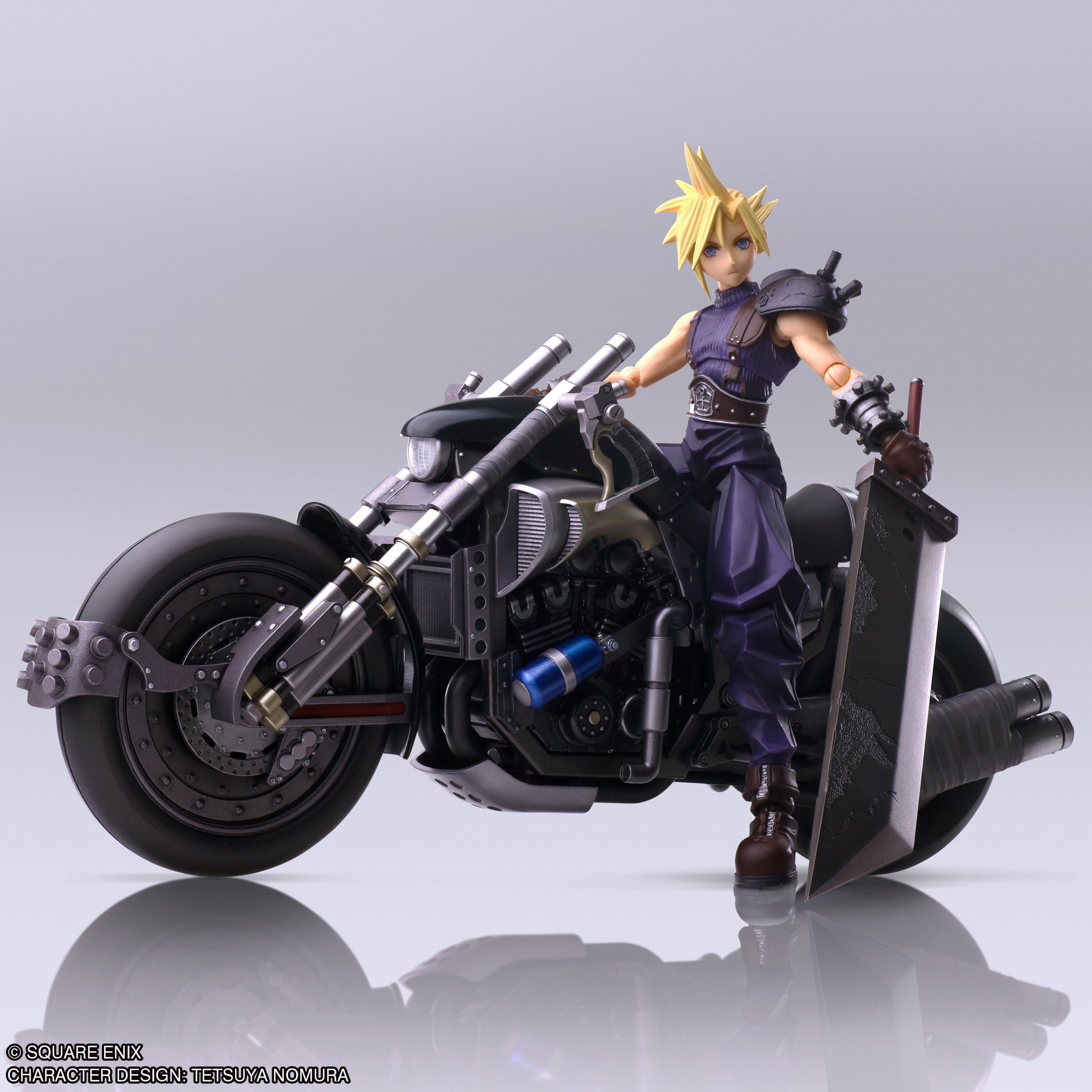 FINAL FANTASY VII CLOUD STRIFE & HARDY DAYTONA BRING ARTS FIGURE
