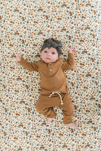 Harvest Floral Muslin Crib Sheet - BIG FRENCHIES
