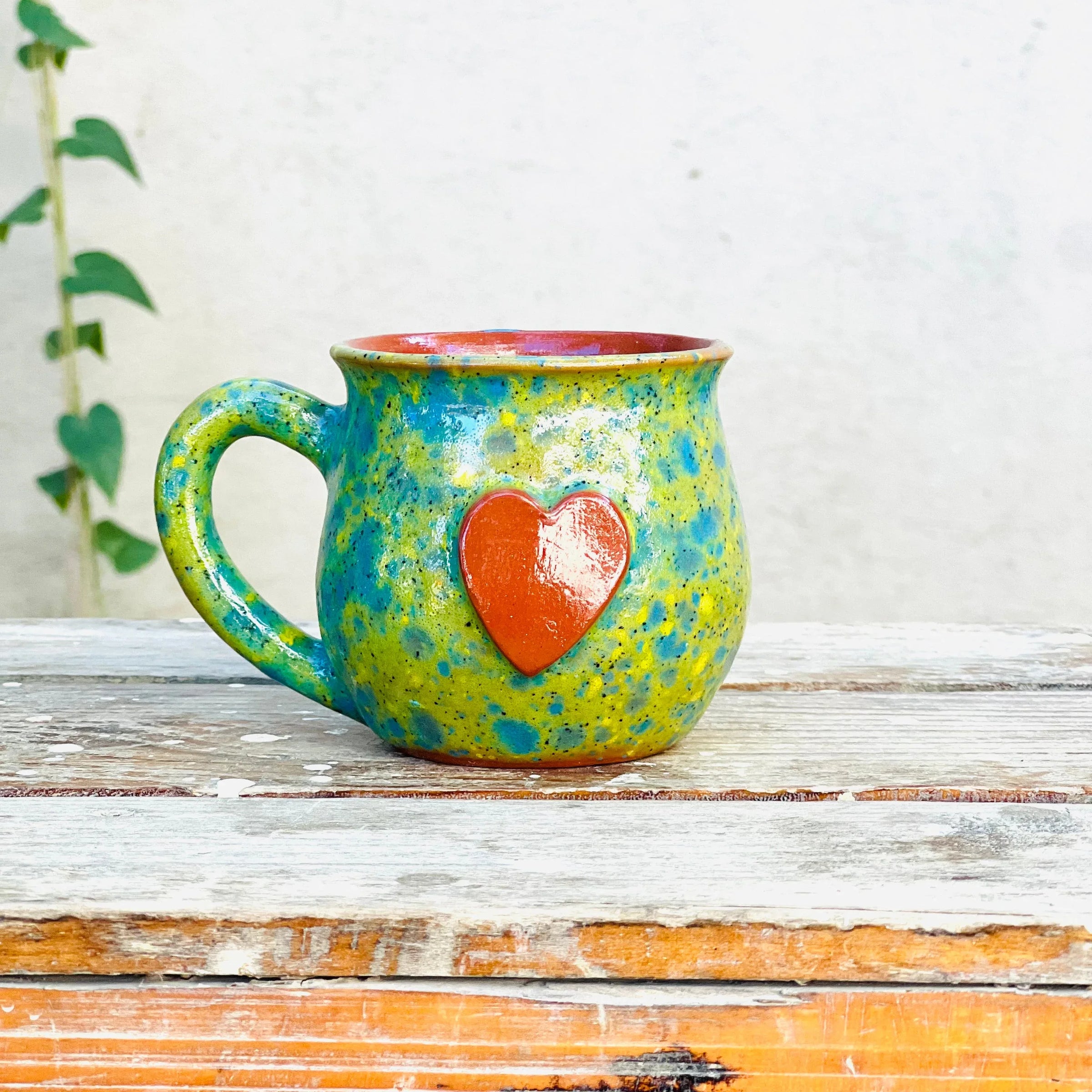 Calliope Heart Mug - Meadow Green - BIG FRENCHIES