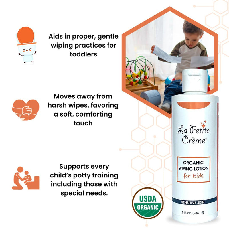 Organic Wiping Lotion for Kids by La Petite Crème