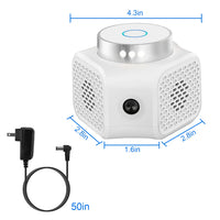 Indoor Ultrasonic Electronic Device, Dual Ultrasonic Speakers with 2235KHz & 25KHz Frequency, 4 Operation Modes, 9LED St