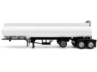 Tag-Axle Elliptical Tanker Trailer White 1/87 (HO) Plastic Model by Promotex