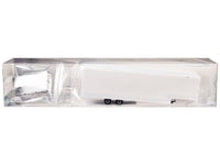 Race Horse Transport Trailer White 1/87 (HO) Plastic Model by Promotex
