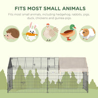 87x41x41-IN Catio Rabbit Guinea Pig Cage Chicken Coop Run, Small Animal Enclousure Outdoor Indoor with Cover and Multipl