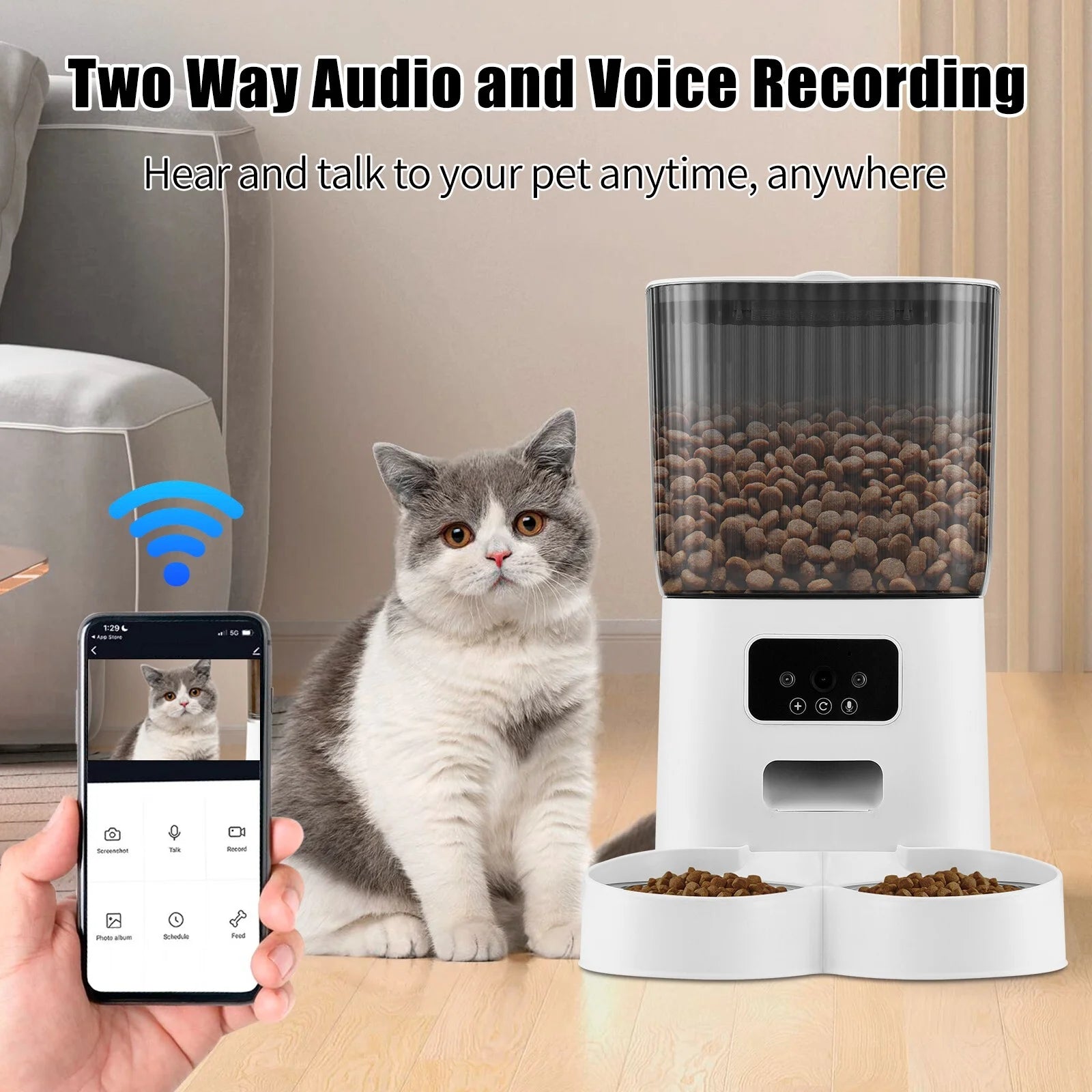 Automatic Pet Feeder with Camera - BIG FRENCHIES