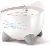 PIXI Stainless Steel Cat Water Fountain 2L Triple Filter Quiet Pump