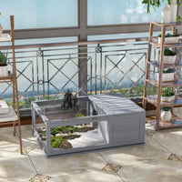 Wooden Reptile Cage with 3 Windows Slide-out Tray for Turtles, Lizards, Snakes